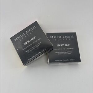 2 x NEW Danessa Myricks Dew Wet Balm - Full Size - Rose Water